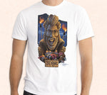 'Da King' unisex's crew neck t-shirt featuring the magical artwork of tiki artist Tom Thordarson.