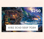$250 Gift Card featuring Tom Thordarson's fantasy artwork Harmony of the Elements