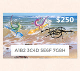 $250 Gift Card featuring Tom Thordarson's fantasy artwork Water Sporks